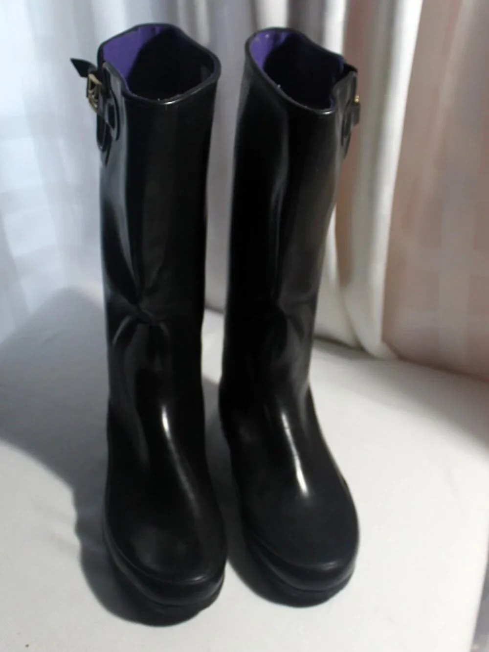 Sperry Top-Sider Waterproof Black Rubber High Boots, Women's 11